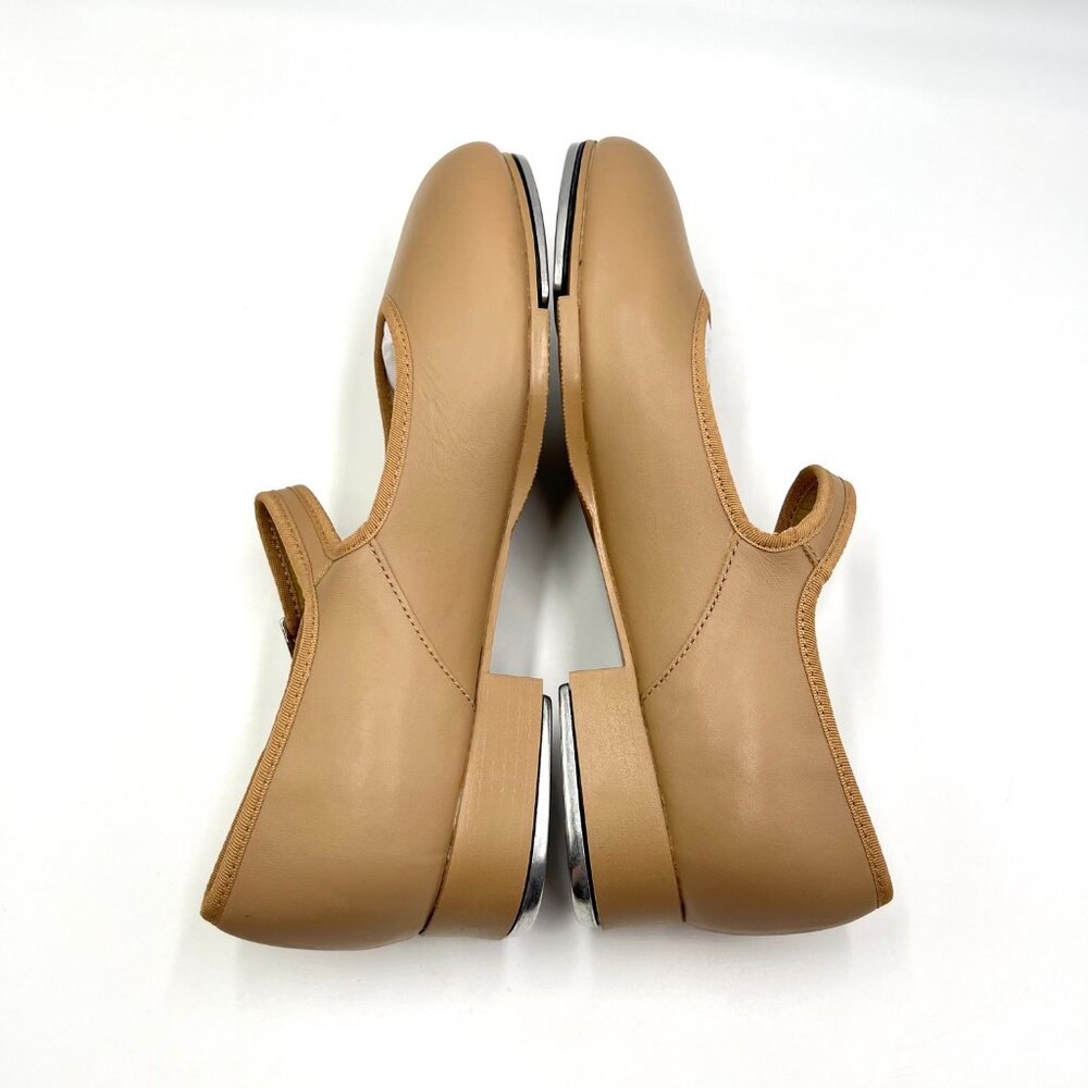 Capezio Womensā Size 7 7M 3800 Mary Jane Caramel Tan Buckled Dance Tap Shoes - Picture 8 of 12
